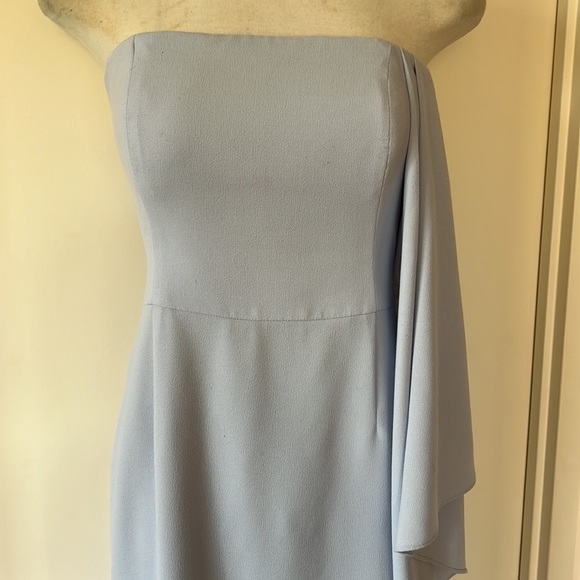 Halston Heritage Baby Blue Sleeveless Column Gown Sz 10 EUC - Picture 2 of 9